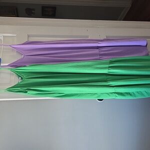 Blakeley Green Casual Maxi Dress And A Purple Maxi Dress